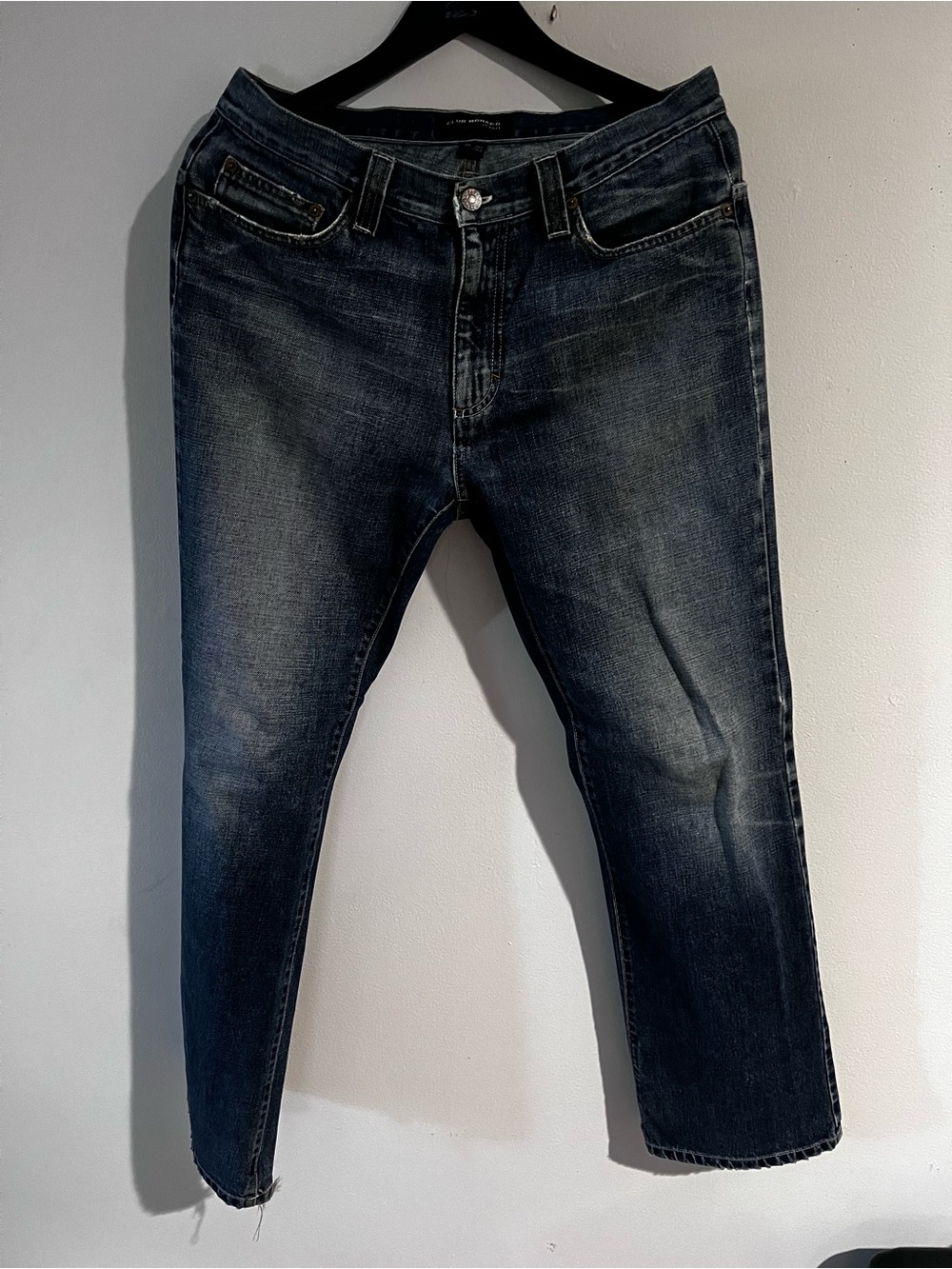 Vintage Club Monaco Men's Slim Straight Jeans in Dark Indigo